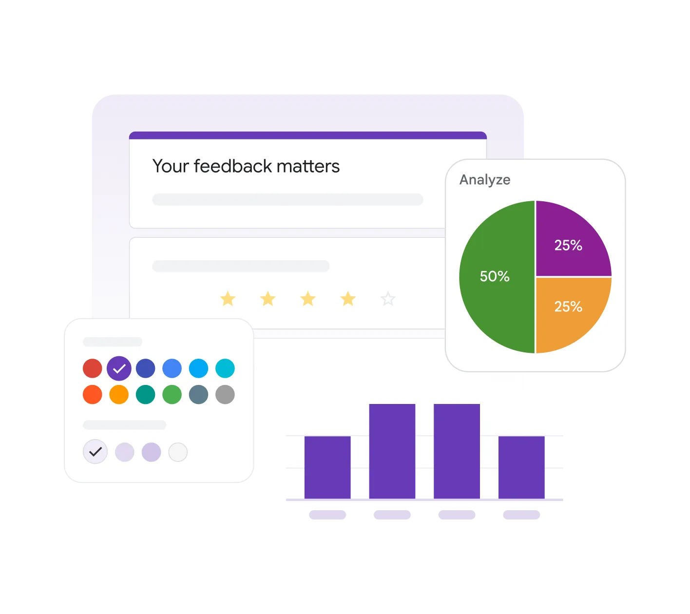 Google Forms интерфейсі