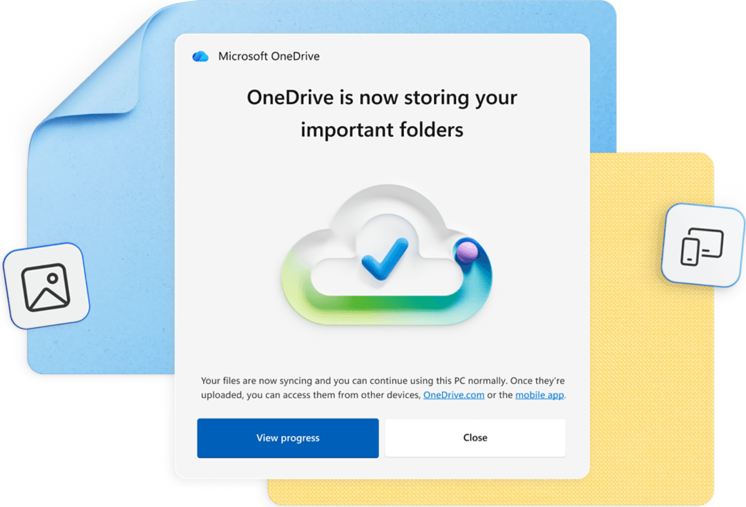Microsoft OneDrive бұлттық сақтау интерфейсі